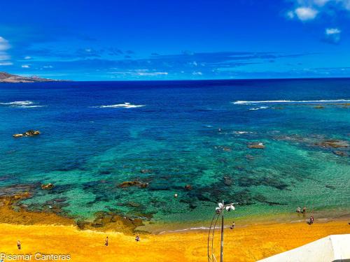 Estudio con vistas al mar del hotel Brisamar Canteras