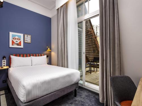 Habitación doble con balcón del hotel ibis Styles London Gloucester Road