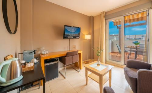 Habitación Doble Superior con terraza del hotel La City Estación