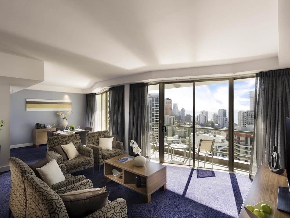 Suite Prestige, 1 cama King, sala de estar separada, vistas al océano, Spa del hotel Sofitel Gold Coast Broadbeach