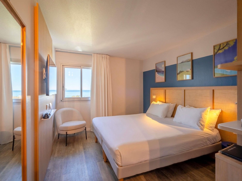 Habitación Estándar - 1 cama doble o 2 camas individuales - vistas al mar del hotel ibis Styles Biarritz Plage