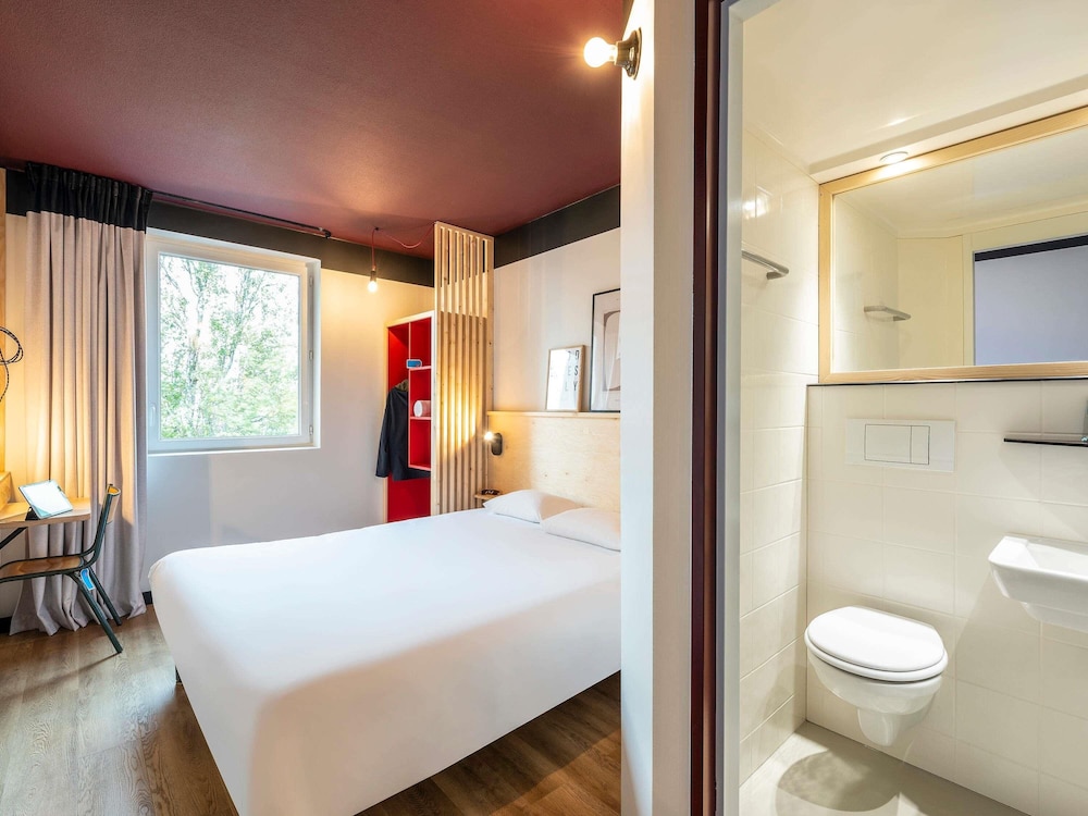 Habitación Pop - Cama doble del hotel Greet Bourg-en-Bresse Sud Montagnat