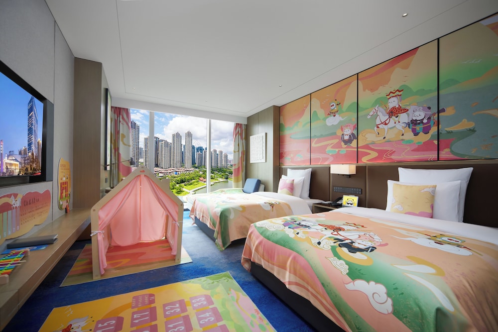 Habitación Deluxe, varias camas del hotel Pullman Huai'an