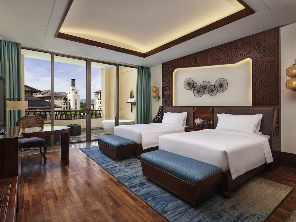 Fairmont, Habitación con 2 camas individuales, 2 camas individuales, vistas al mar del hotel Fairmont Sanya Haitang Bay