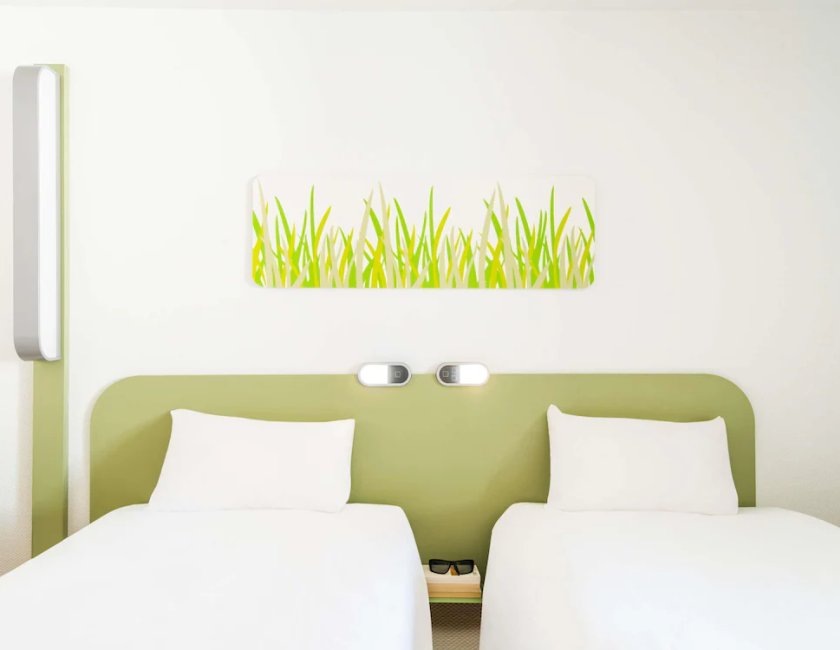 Habitación doble Vista Jardín 2 Camas individuales del hotel ibis budget Beaune