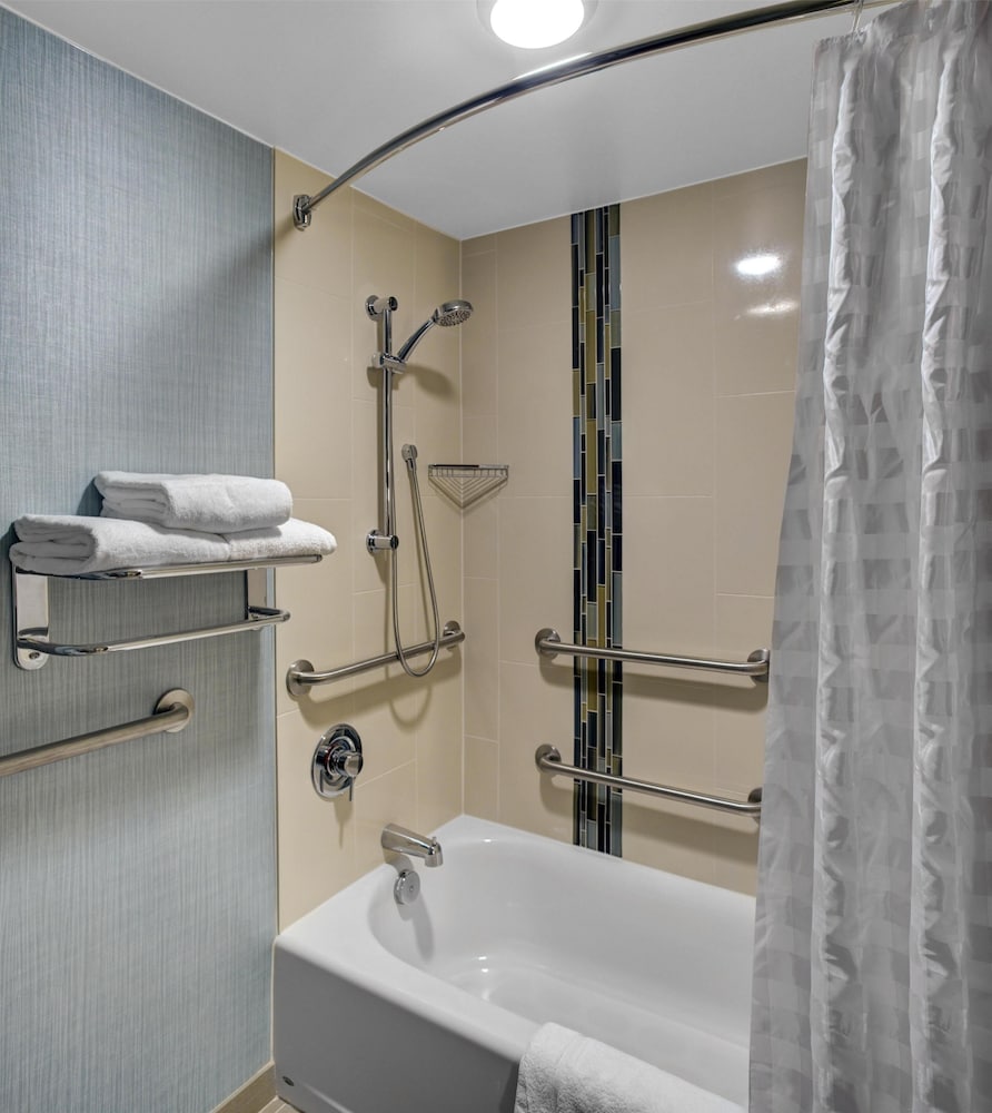Accesible | Una cama king size / Bañera del hotel Hyatt Place Atlanta / Norcross / Peachtree. Foto 3