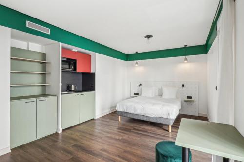Estudio Executive con sofá cama - Cama doble del hotel and hotel All Suites Paris 13 Porte d'Italie. Foto 5