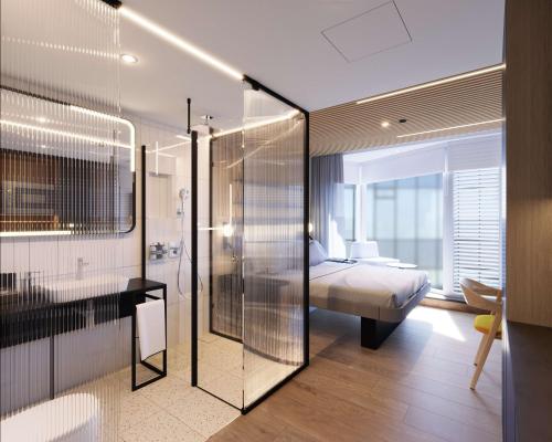 Estudio PAD del hotel YOTELPAD London Stratford. Foto 7