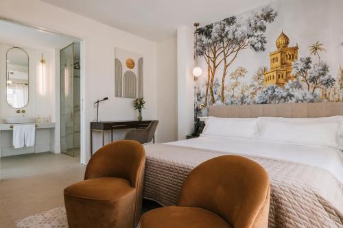 Habitación Doble Premium con terraza del hotel MASANET Emblematic Adults Only. Foto 8