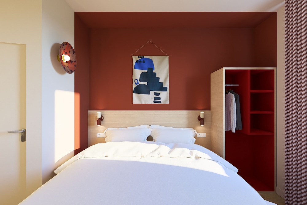 Habitacion Standard con 1 cama doble del hotel Ibis Styles Prévessin Genève Aéroport. Foto 11