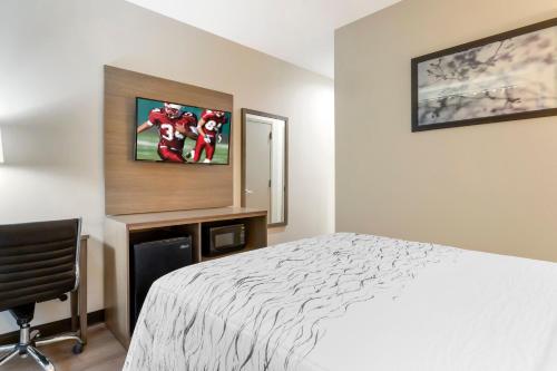 Habitación Estándar con cama grande - No fumadores del hotel Red Roof Inn PLUS+ Jamaica, NY. Foto 7