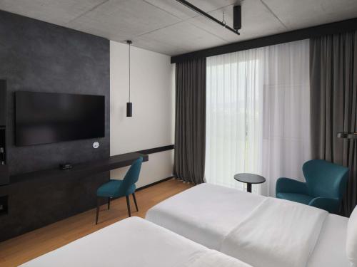 Habitación superior, 2 camas individuales del hotel Pullman Zagreb. Foto 1