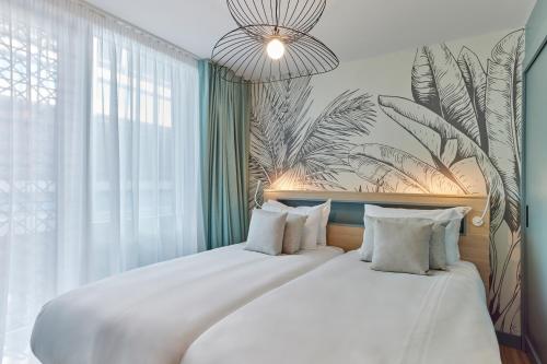 Estudio con 2 camas individuales del hotel Adagio London City East