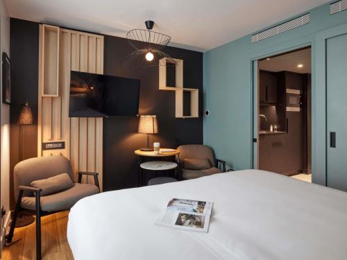 Estudio con cama doble del hotel Adagio London City East. Foto 4
