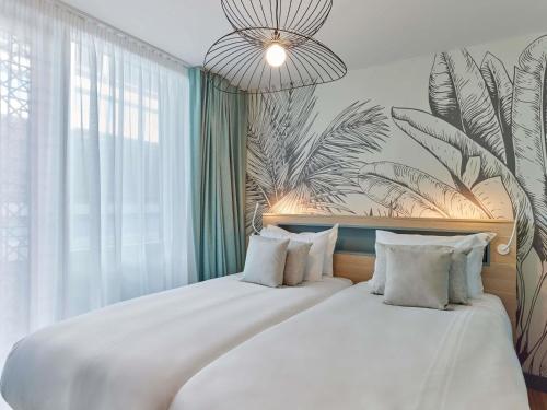 Apartamento de 1 dormitorio con 2 camas individuales del hotel Adagio London City East. Foto 3