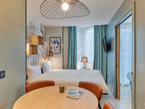 Apartamento de 1 dormitorio con 2 camas individuales del hotel Adagio London City East. Foto 4