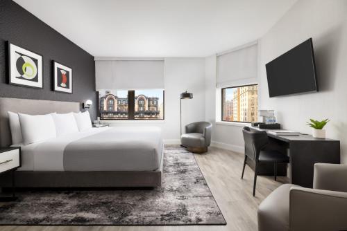 Alojamiento Deluxe con vistas a Broadway - 1 cama extragrande del hotel ArtHouse Hotel New York City. Foto 1