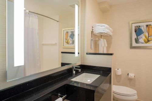 Estudio con cama extragrande y sofá cama del hotel Fairfield Inn & Suites by Marriott New York Queens/Fresh Meadows. Foto 2