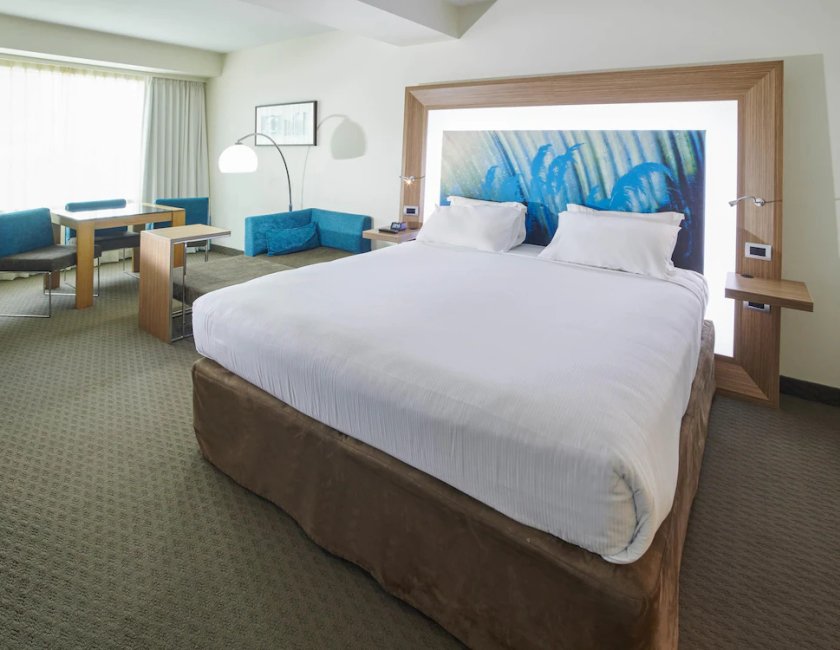Habitación Deluxe con 1 cama king size del hotel Novotel Tainui Hamilton