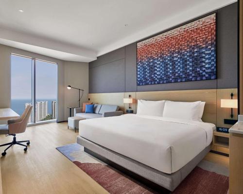 1 Cama King, Vistas al Mar, Sofá Cama del hotel Hyatt Place Yantai Development Zone
