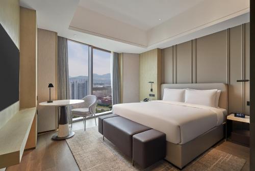 1 Cama King, Cocina, Deluxe, Sofá Cama del hotel Hyatt Place Yantai Development Zone. Foto 2