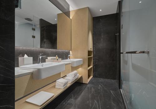 1 Cama King, Cocina, Deluxe, Sofá Cama del hotel Hyatt Place Yantai Development Zone. Foto 6