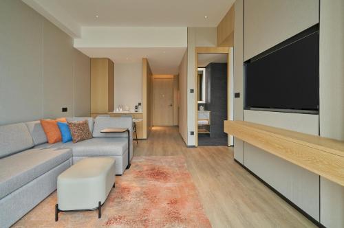 Suite Familiar, 2 Camas Individuales, Vistas al Mar del hotel Hyatt Place Yantai Development Zone. Foto 3
