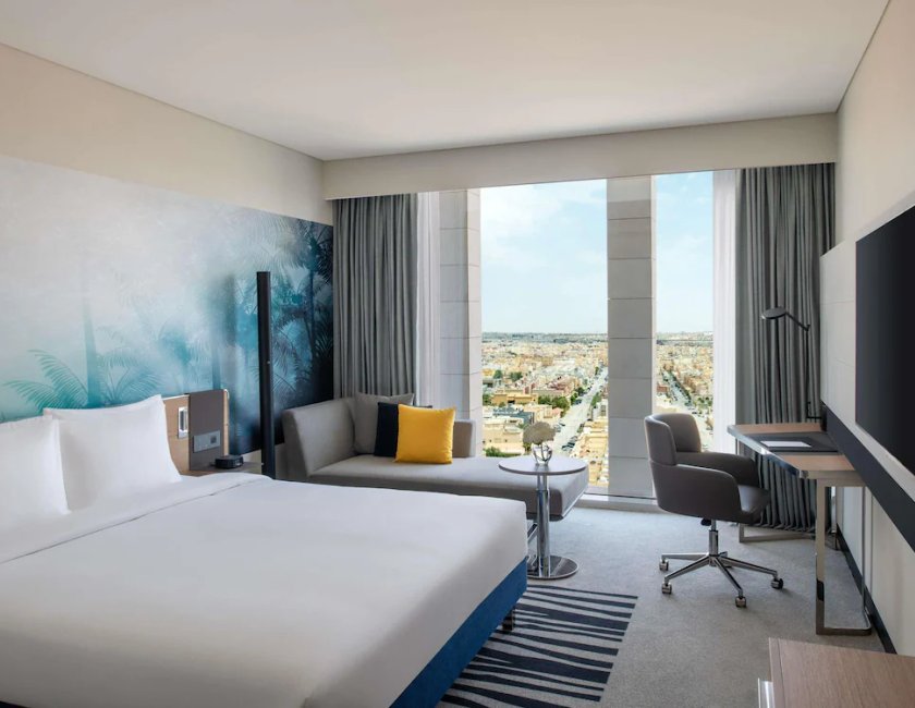 Habitación doble 1 Cama king sin ventana del hotel Novotel Riyadh Sahafa
