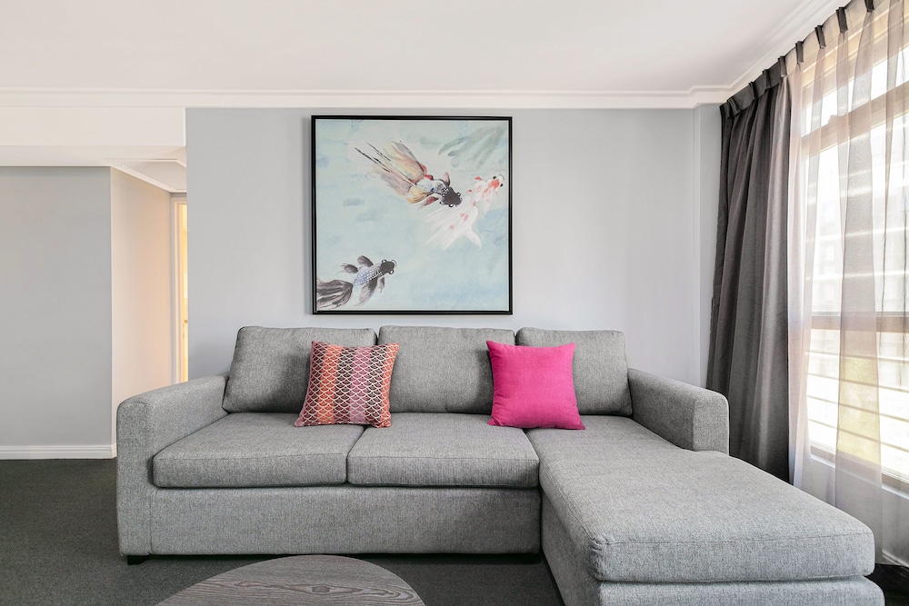 Apartamento de 1 dormitorio con 1 cama queen del hotel Mantra Sydney Central. Foto 7