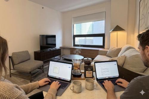 Apartamento Estudio con 1 cama grande del hotel Court Square Long Island City New York. Foto 9