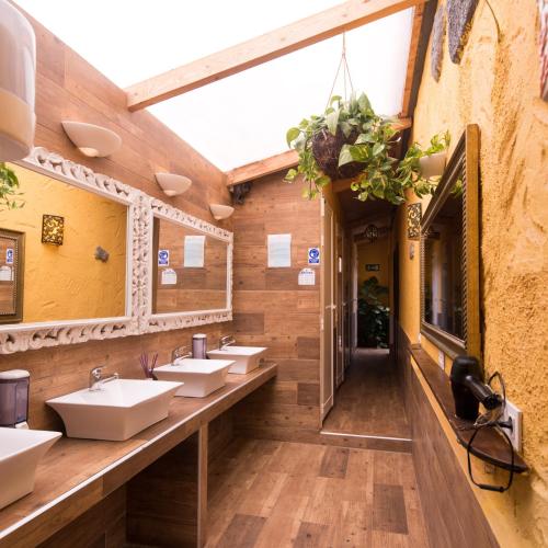 Cama en habitación femenina compartida de 4 camas del hotel Los Amigos Tenerife