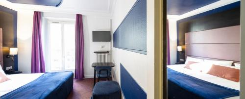 Habitación doble Vista Jardín Vista ciudad 1 Cama doble Normal del hotel Accueil - Paris Pigalle MontmartreI. Foto 7