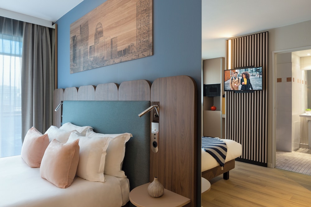 Estudio Deluxe, balcón del hotel Citadines La Defense