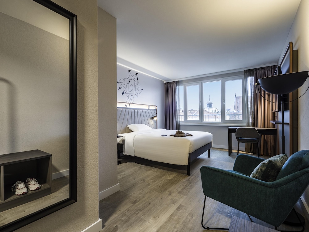 Estudio con 1 cama Sweet Bed de ibis Styles (160×200), con cocina del hotel ibis Styles Bielefeld