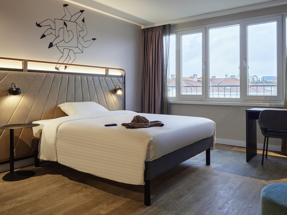 Estudio con 1 cama Sweet Bed de ibis Styles (160×200), con cocina del hotel ibis Styles Bielefeld. Foto 2