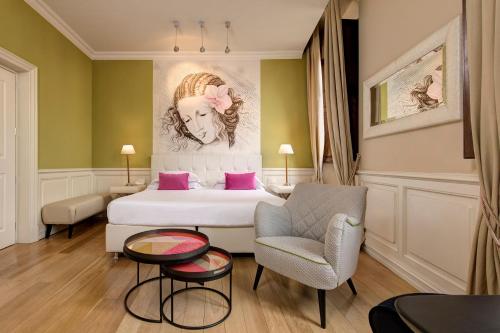 Habitación Triple Deluxe del hotel Grand Cavour