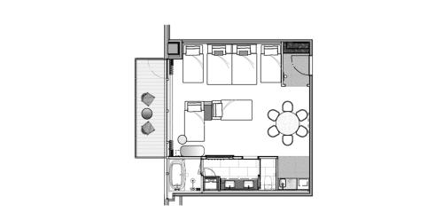 Special Offer - Residential Suite with Lounge Access del hotel Namba Oriental. Foto 21