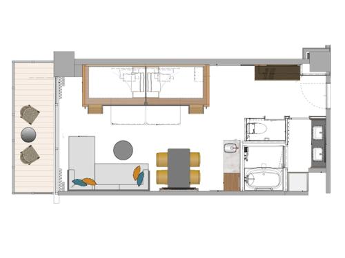 Residential Family Room with Sushi Dining Credit del hotel Namba Oriental. Foto 14