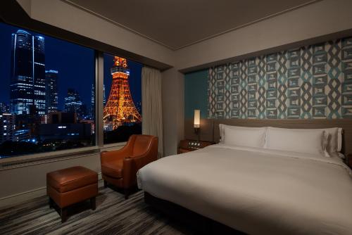 Habitación Esquinera con vistas a la Torre de Tokio - 1 cama extragrande - No fumadores del hotel The Prince Park Tower Tokyo