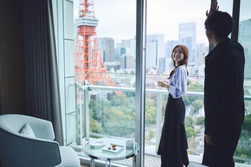 Habitación Panorámica con vistas a la torre de Tokio - No fumadores - Cama extragrande del hotel The Prince Park Tower Tokyo. Foto 1