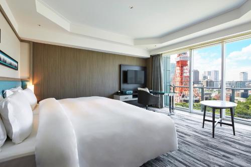 Habitación Panorámica con vistas a la torre de Tokio - No fumadores - Cama extragrande del hotel The Prince Park Tower Tokyo. Foto 3