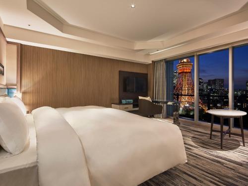 Habitación Panorámica con vistas a la torre de Tokio - No fumadores - Cama extragrande del hotel The Prince Park Tower Tokyo. Foto 4