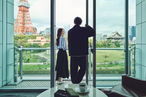 Alojamiento Deluxe de 2 dormitorios contiguos con vistas a la Torre de Tokio - 4 camas individuales - No fumadores del hotel The Prince Park Tower Tokyo. Foto 4