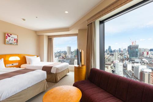 Habitación Doble Esquinera - 2 camas - Plantas 30 - 34 de la Torre principal - No fumadores del hotel Shinagawa Prince