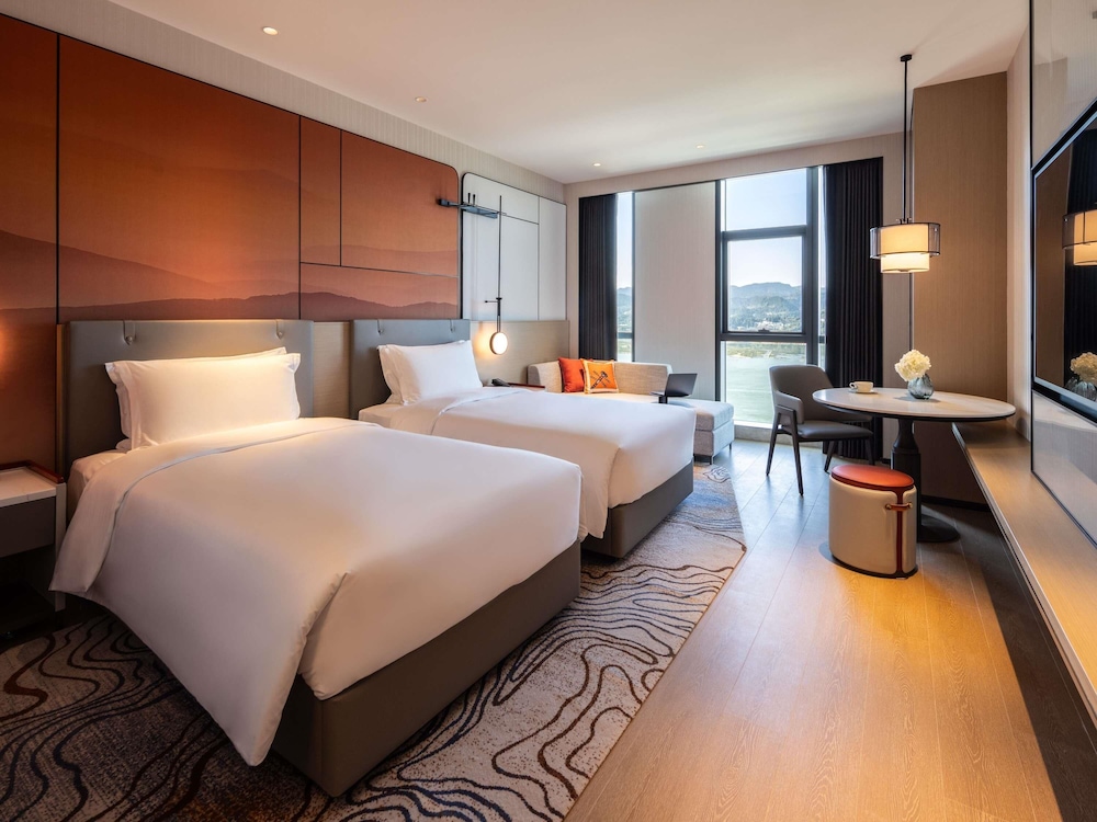 Habitación Ejecutiva con 2 camas individuales, vistas al río del hotel Grand Mercure Yichang Waitan