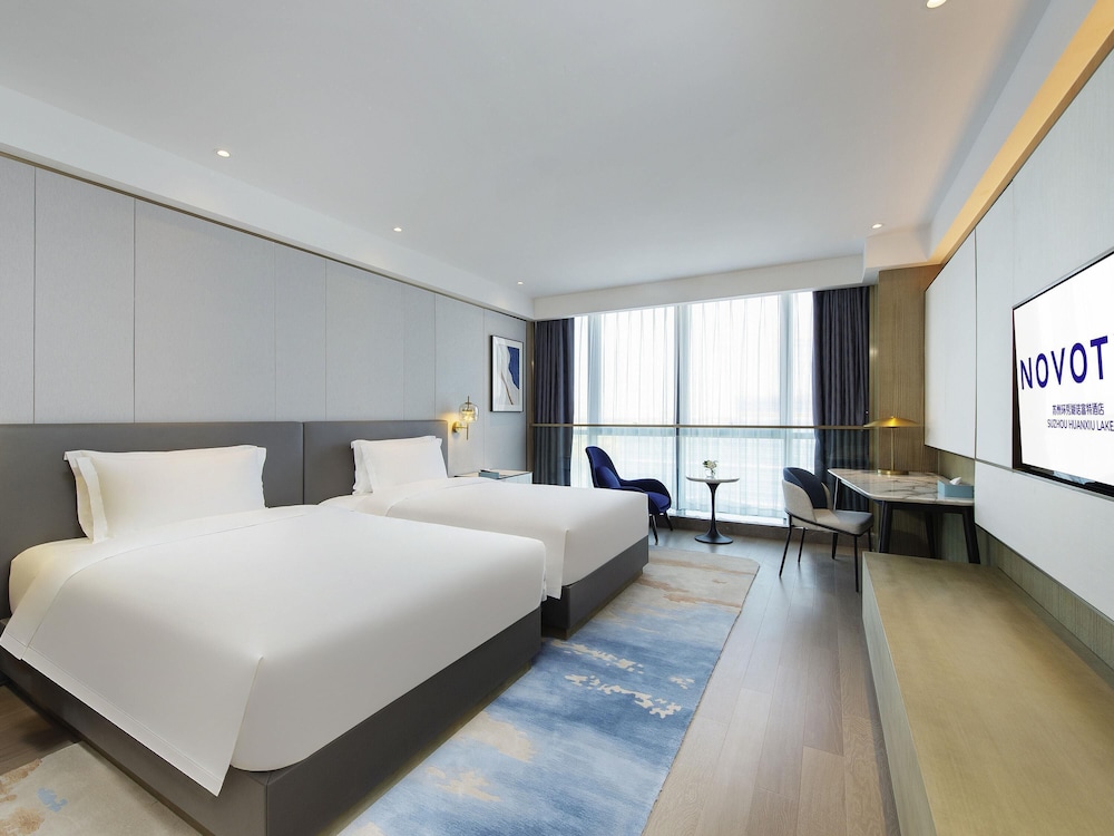 Habitación Deluxe con 2 camas individuales del hotel Novotel Suzhou Huanxiu Lake