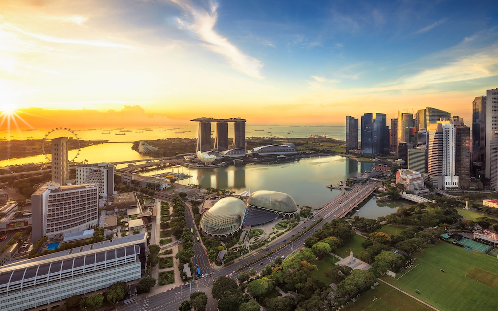 FAIRMONT GOLD MARINA BAY, 1 King, vistas a Marina Bay, acceso al Salón Fairmont Gold del hotel Fairmont Singapore (sg Clean)