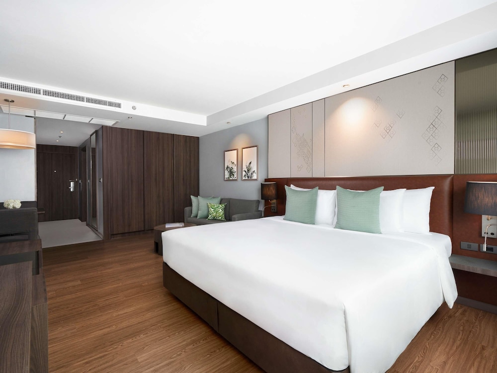 Estudio Deluxe, 1 Cama King del hotel Novotel Living Bangkok Sukhumvit Legacy. Foto 5