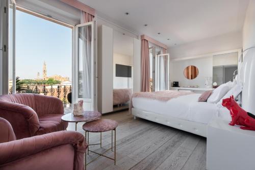 Suite Junior con terraza del hotel Eurostars Florence Boutique