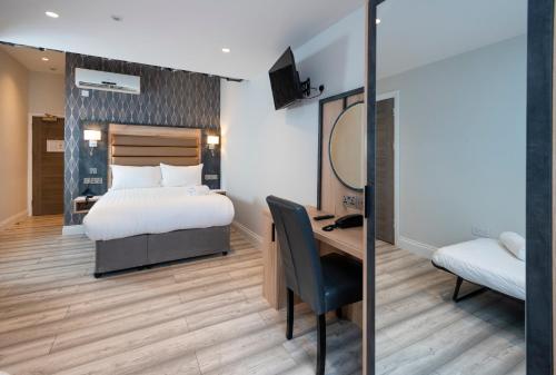 Estudio con 2 camas extragrandes - No fumadores del hotel Best Western Chiswick Palace and Suites. Foto 18